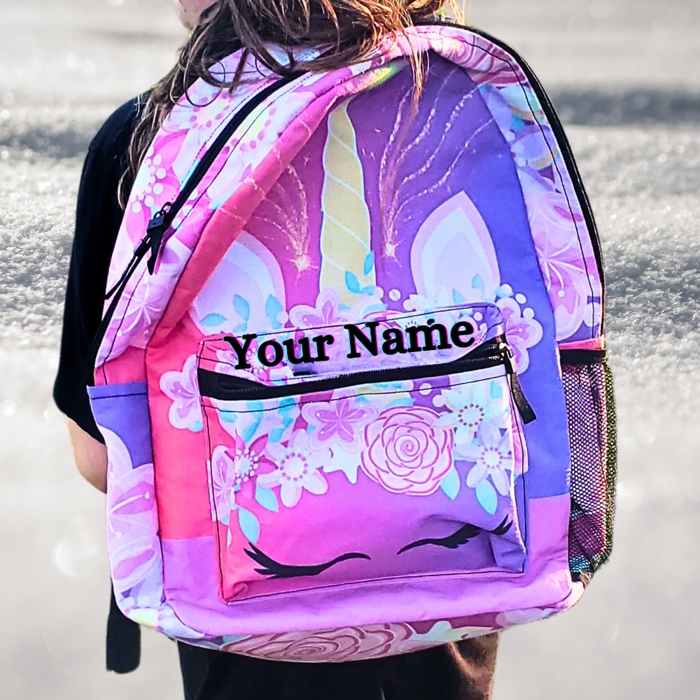 Unicorn Backpack with or without Name